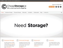 Tablet Screenshot of cheapstorage.ie